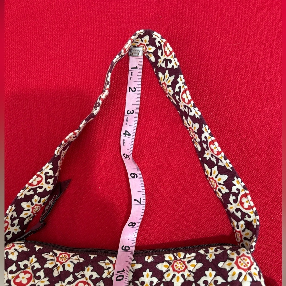 Vera Bradley Retired MEDALLION Small
Purse Handbag Zip Closure Maroon
Gold - Picture 10 of 12